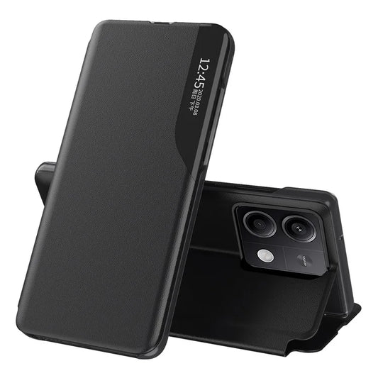 For Xiaomi Redmi Note 13 Pro 5G / Poco X6 5G Cover View Window Scratch-proof Phone Stand Case
