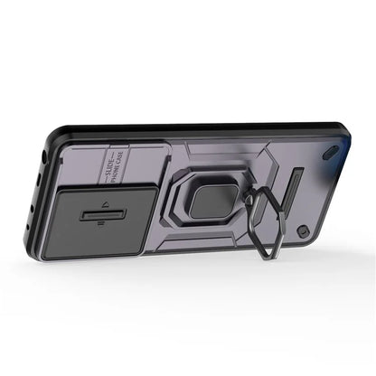 For Xiaomi Redmi Note 13 4G Case PC+TPU Slide Lens Lid Phone Cover