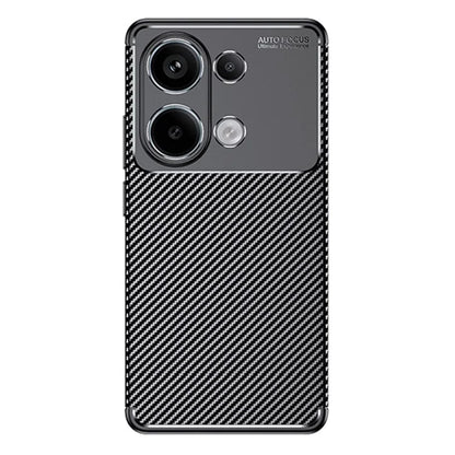 For Xiaomi Redmi Note 13 4G Case Carbon Fiber Texture Soft TPU Cover