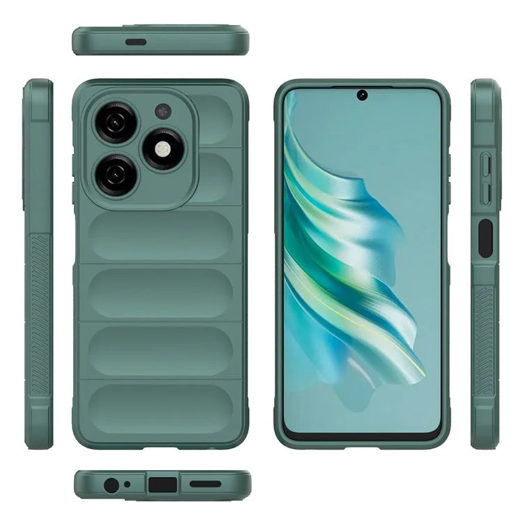 For Transsion Tecno Spark 20 Case Drop-resistant TPU Phone Back Shell
