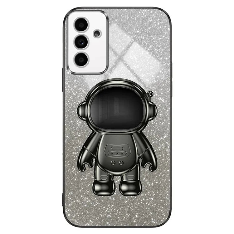 For Samsung Galaxy A14 5G / 4G Cell Phone Case Astronaut Kickstand Glitter PC+TPU Cover