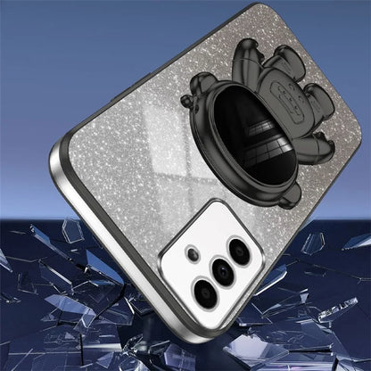 For Samsung Galaxy A14 5G / 4G Cell Phone Case Astronaut Kickstand Glitter PC+TPU Cover
