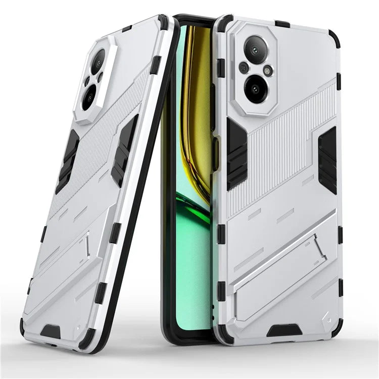 For Realme C67 4G Phone Case Anti-scratch Kickstand PC+TPU Cover