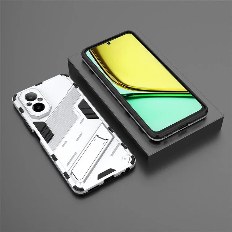 For Realme C67 4G Phone Case Anti-scratch Kickstand PC+TPU Cover