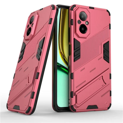 For Realme C67 4G Phone Case Anti-scratch Kickstand PC+TPU Cover