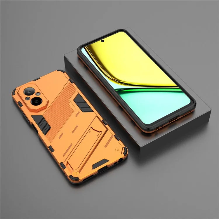 For Realme C67 4G Phone Case Anti-scratch Kickstand PC+TPU Cover