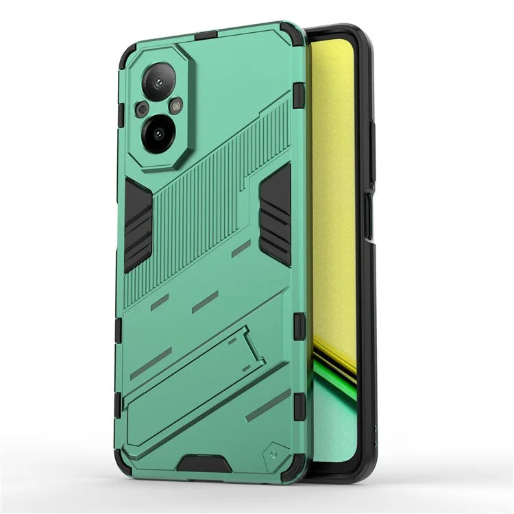 For Realme C67 4G Phone Case Anti-scratch Kickstand PC+TPU Cover