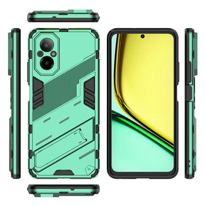 For Realme C67 4G Phone Case Anti-scratch Kickstand PC+TPU Cover