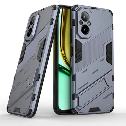 For Realme C67 4G Phone Case Anti-scratch Kickstand PC+TPU Cover