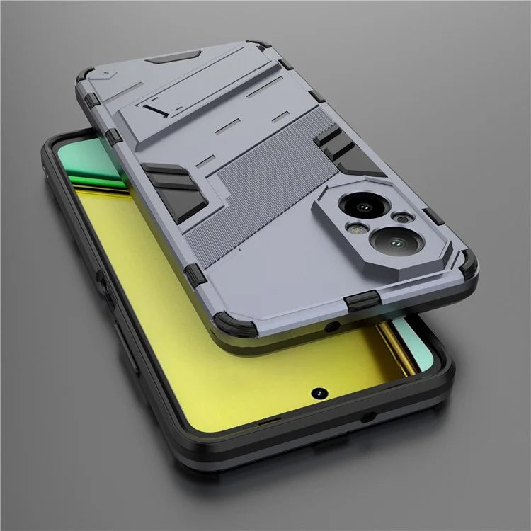 For Realme C67 4G Phone Case Anti-scratch Kickstand PC+TPU Cover