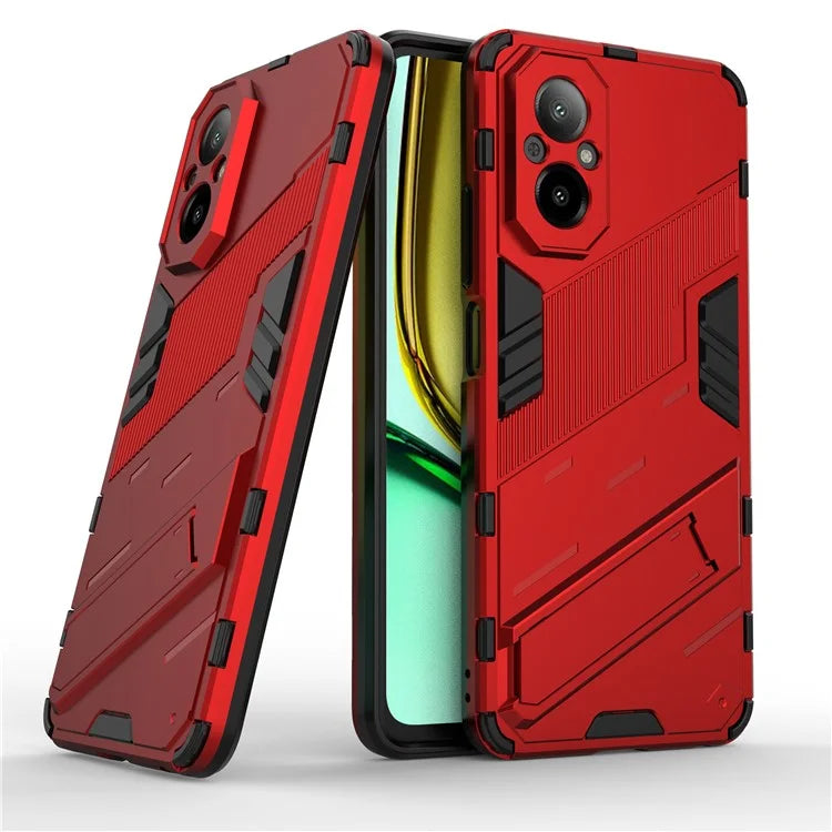 For Realme C67 4G Phone Case Anti-scratch Kickstand PC+TPU Cover
