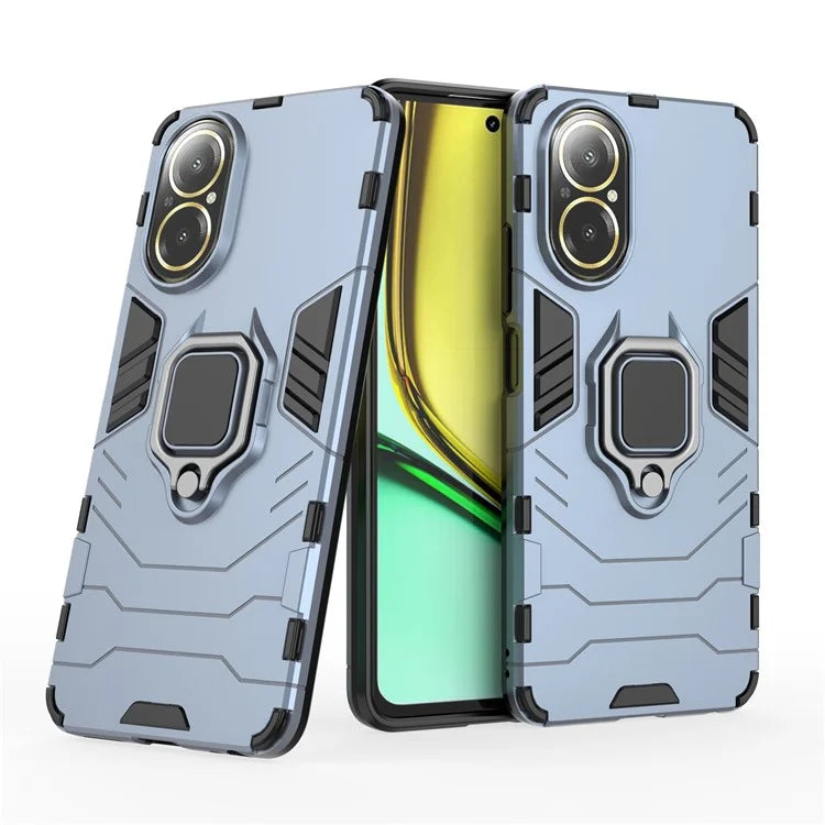 For Realme C67 4G Phone Case Ring Kickstand PC +TPU Hybrid Cover