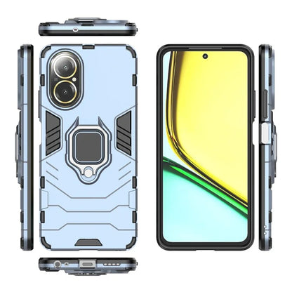 For Realme C67 4G Phone Case Ring Kickstand PC +TPU Hybrid Cover