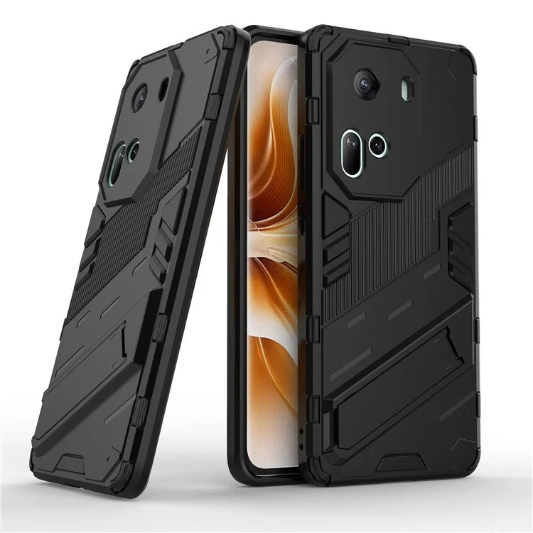For Oppo Reno11 5G (Global) Kickstand Case PC+TPU Anti-drop Phone Cover