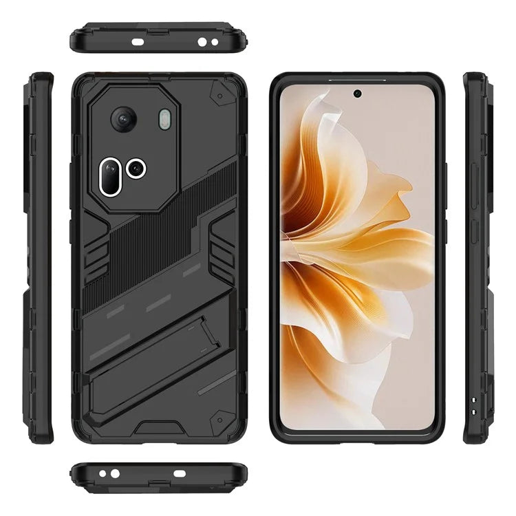 For Oppo Reno11 5G (Global) Kickstand Case PC+TPU Anti-drop Phone Cover