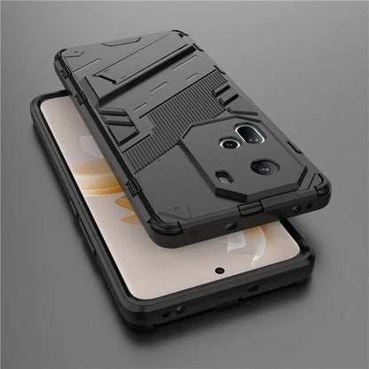 For Oppo Reno11 5G (Global) Kickstand Case PC+TPU Anti-drop Phone Cover