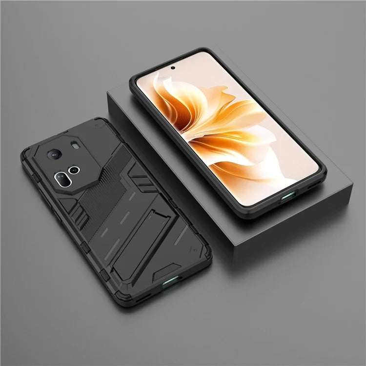For Oppo Reno11 5G (Global) Kickstand Case PC+TPU Anti-drop Phone Cover