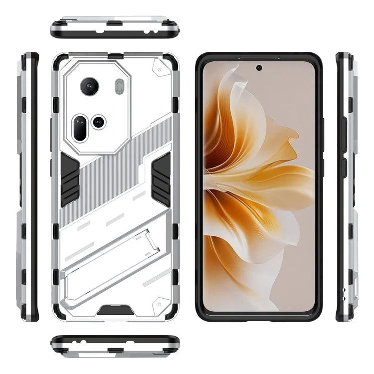 For Oppo Reno11 5G (Global) Kickstand Case PC+TPU Anti-drop Phone Cover