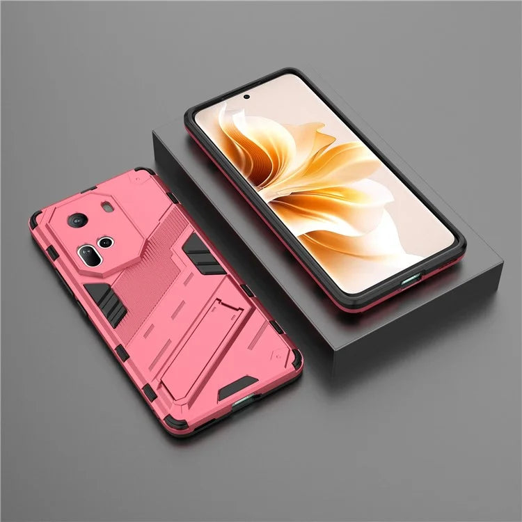 For Oppo Reno11 5G (Global) Kickstand Case PC+TPU Anti-drop Phone Cover