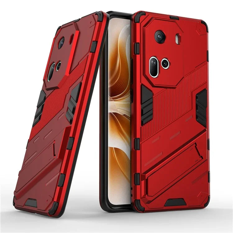 For Oppo Reno11 5G (Global) Kickstand Case PC+TPU Anti-drop Phone Cover