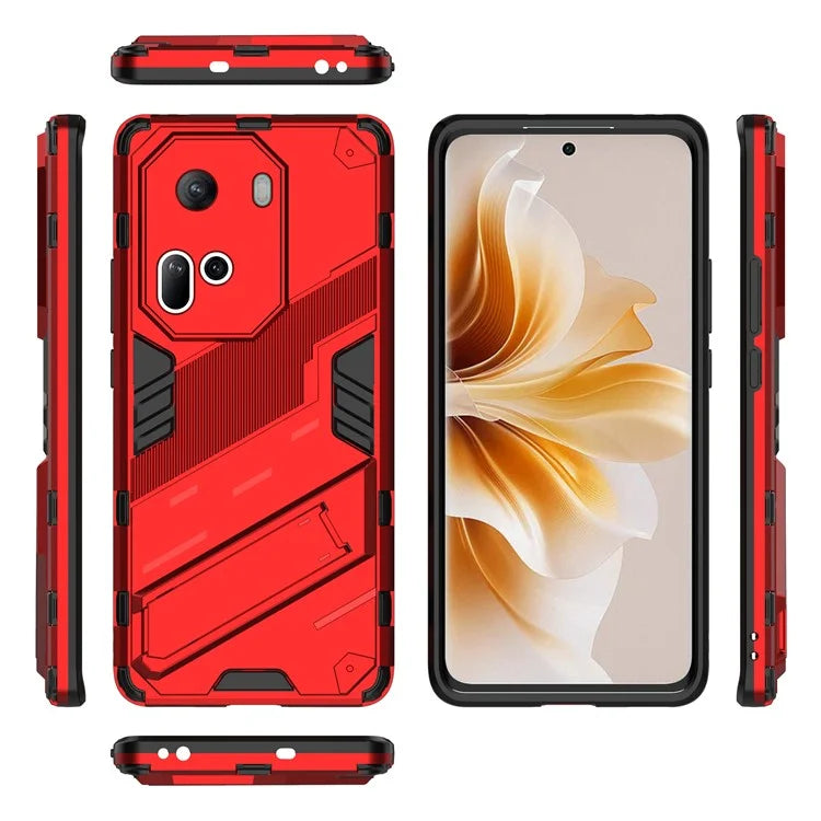 For Oppo Reno11 5G (Global) Kickstand Case PC+TPU Anti-drop Phone Cover