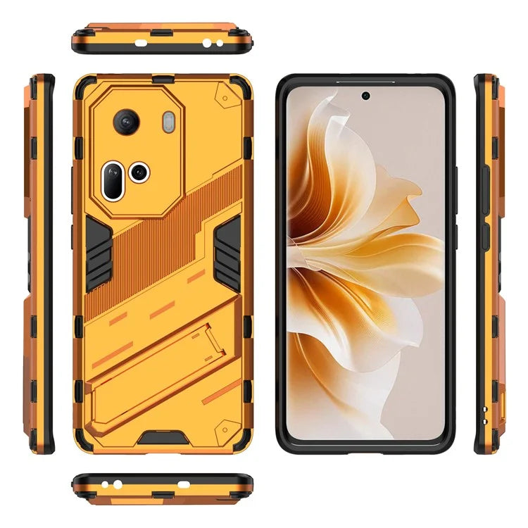 For Oppo Reno11 5G (Global) Kickstand Case PC+TPU Anti-drop Phone Cover
