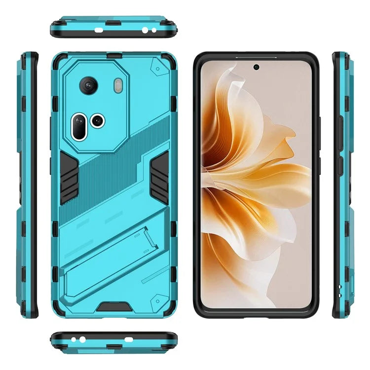 For Oppo Reno11 5G (Global) Kickstand Case PC+TPU Anti-drop Phone Cover