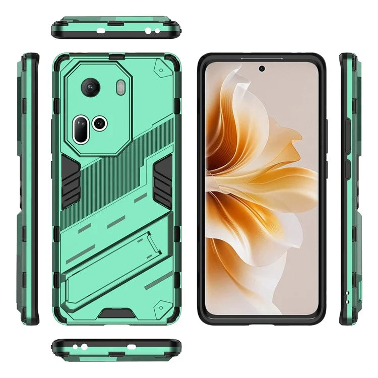 For Oppo Reno11 5G (Global) Kickstand Case PC+TPU Anti-drop Phone Cover