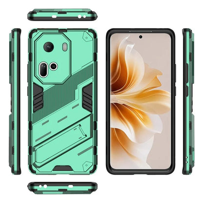 For Oppo Reno11 5G (Global) Kickstand Case PC+TPU Anti-drop Phone Cover