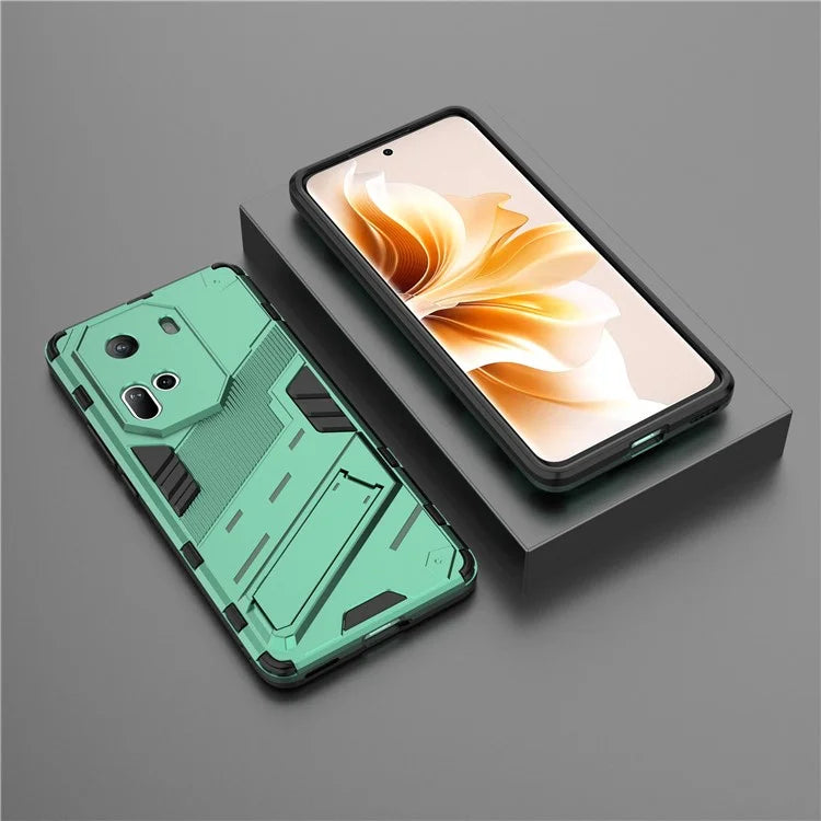 For Oppo Reno11 5G (Global) Kickstand Case PC+TPU Anti-drop Phone Cover
