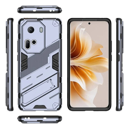 For Oppo Reno11 5G (Global) Kickstand Case PC+TPU Anti-drop Phone Cover