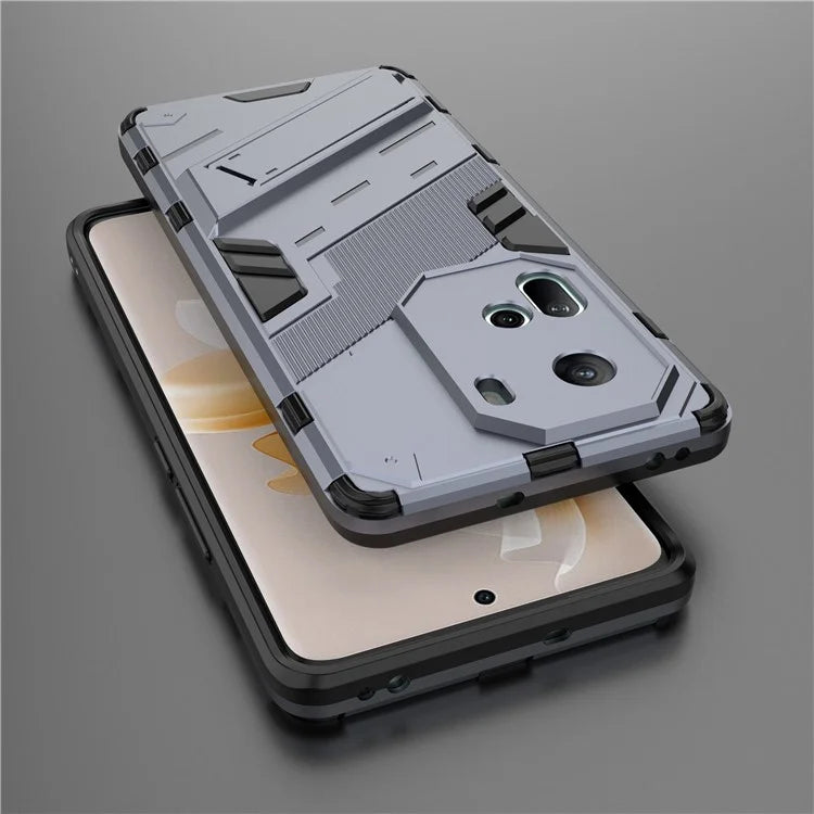 For Oppo Reno11 5G (Global) Kickstand Case PC+TPU Anti-drop Phone Cover