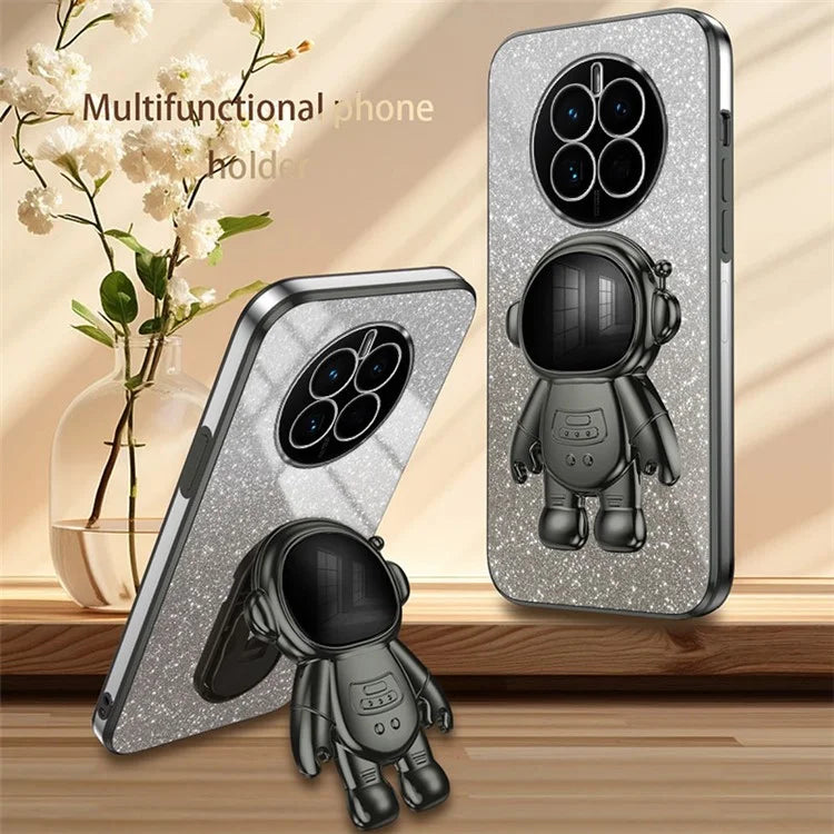 For Huawei Mate 50 4G Case PC+TPU Phone Back Cover with Astronaut Kickstand