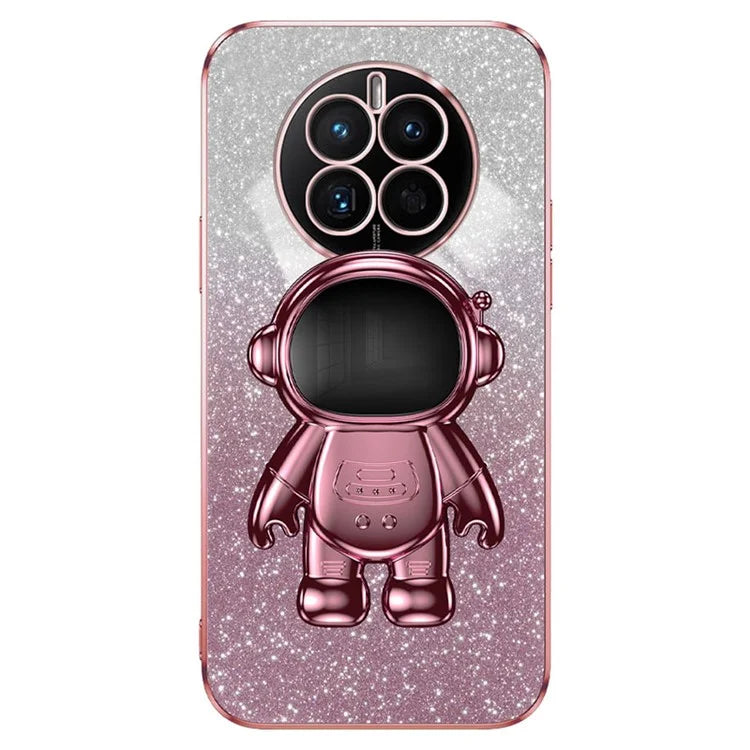 For Huawei Mate 50 4G Case PC+TPU Phone Back Cover with Astronaut Kickstand