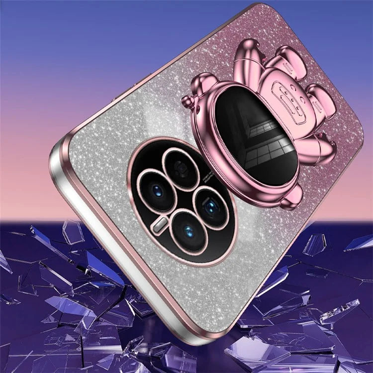 For Huawei Mate 50 4G Case PC+TPU Phone Back Cover with Astronaut Kickstand