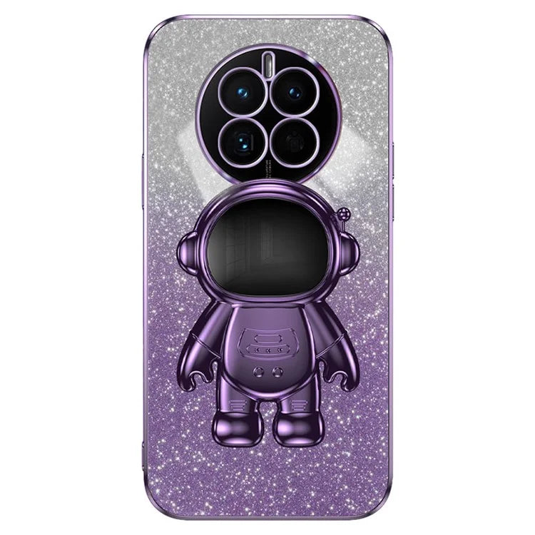 For Huawei Mate 50 4G Case PC+TPU Phone Back Cover with Astronaut Kickstand