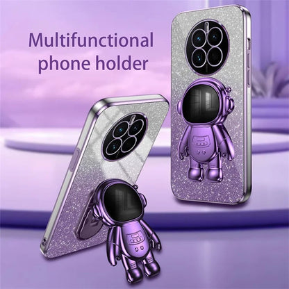 For Huawei Mate 50 4G Case PC+TPU Phone Back Cover with Astronaut Kickstand