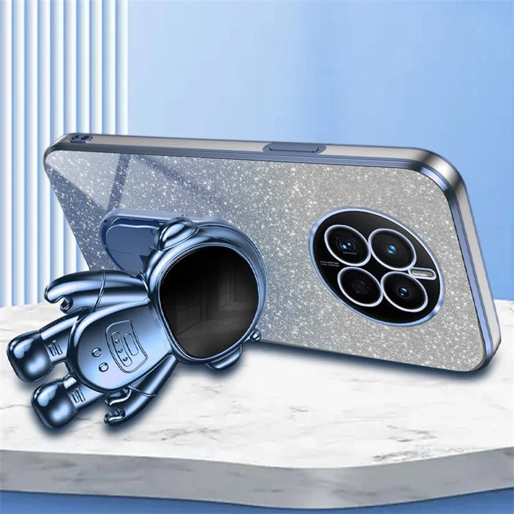 For Huawei Mate 50 4G Case PC+TPU Phone Back Cover with Astronaut Kickstand