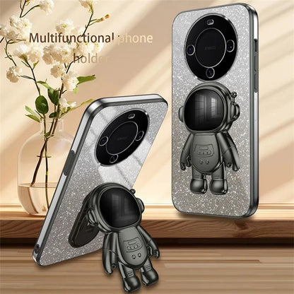 For Huawei Mate 60 Cellphone Case PC+TPU Astronaut Kickstand Back Cover