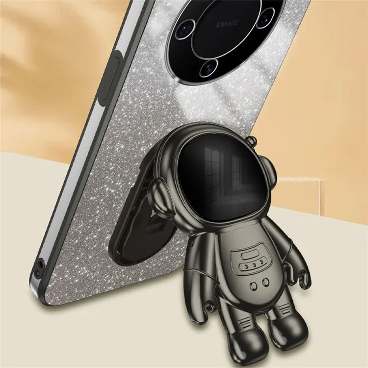 For Huawei Mate 60 Cellphone Case PC+TPU Astronaut Kickstand Back Cover