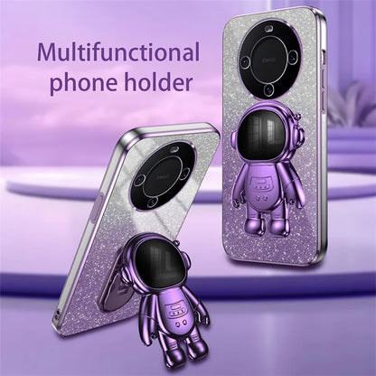 For Huawei Mate 60 Cellphone Case PC+TPU Astronaut Kickstand Back Cover