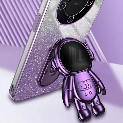 For Huawei Mate 60 Cellphone Case PC+TPU Astronaut Kickstand Back Cover
