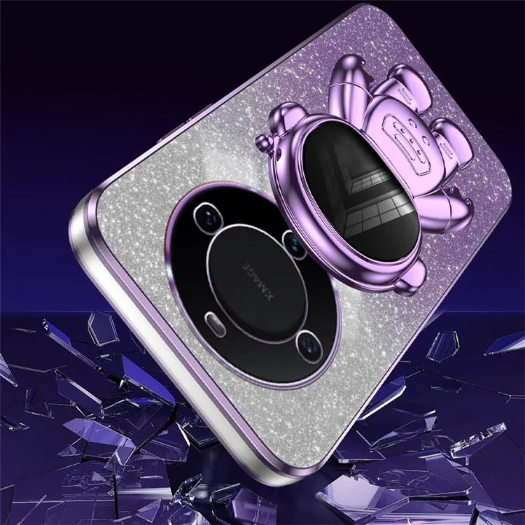 For Huawei Mate 60 Cellphone Case PC+TPU Astronaut Kickstand Back Cover