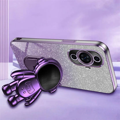 For Huawei nova 11 Case Astronaut Kickstand Electroplating PC+TPU Cover