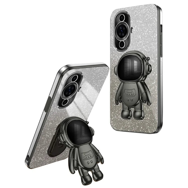 For Huawei nova 11 Case Astronaut Kickstand Electroplating PC+TPU Cover