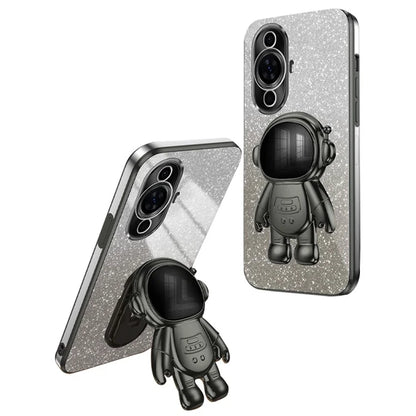 For Huawei nova 11 Case Astronaut Kickstand Electroplating PC+TPU Cover