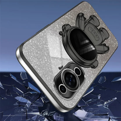 For Huawei nova 11 Case Astronaut Kickstand Electroplating PC+TPU Cover