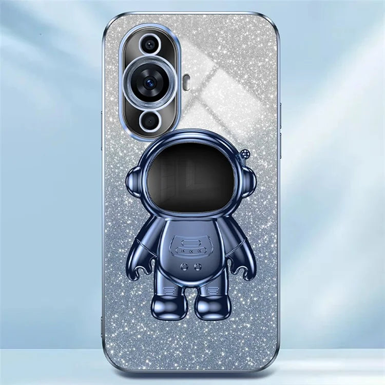 For Huawei nova 11 Case Astronaut Kickstand Electroplating PC+TPU Cover
