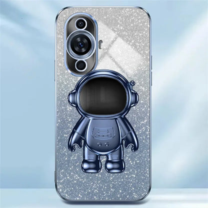 For Huawei nova 11 Case Astronaut Kickstand Electroplating PC+TPU Cover