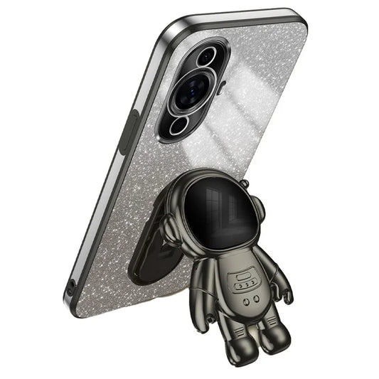 For Huawei nova 11 Pro / nova 11 Ultra Case Electroplating Phone Cover Astronaut Kickstand